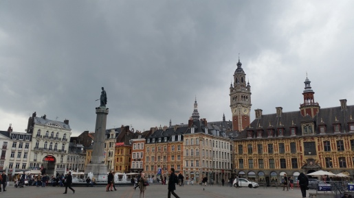 Grand Place in Lille. Starting to see the grey skies.